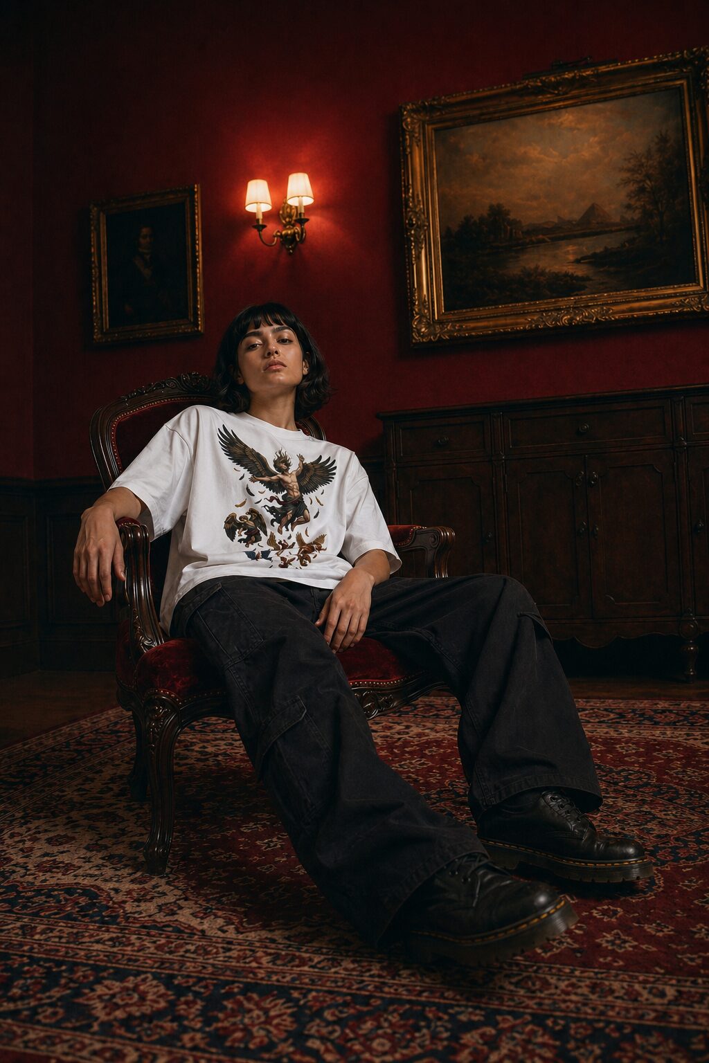 The Fall — Vacerel Chapter I editorial, from grace. Heavy cotton tee printed in Cairo.