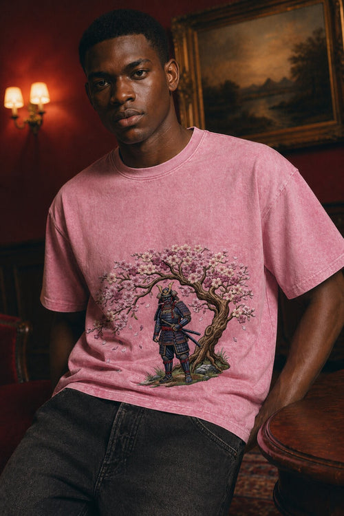 The Vow streetwear t-shirt — male model close-up portrait